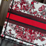 Christian Dior Small Dior Book Tote Red